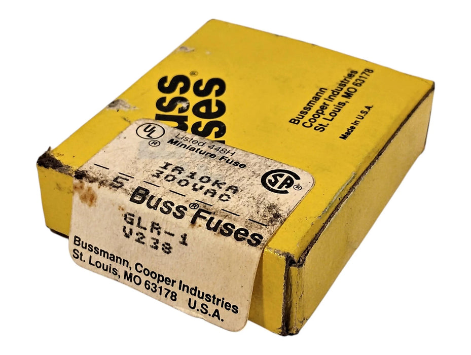 Bussmann GLR-1 300 V AC 1 A Non-Rejecting Fast-Acting Supplementary Fuses