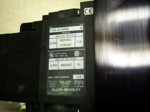 Allen-Bradley Motor Controller 150-A16NB 16A SMC2 Soft Start