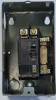 Square D QO2L30S Series G1 120/240 VAC Enclosure w/ MG-9402 10 A Circuit Breaker