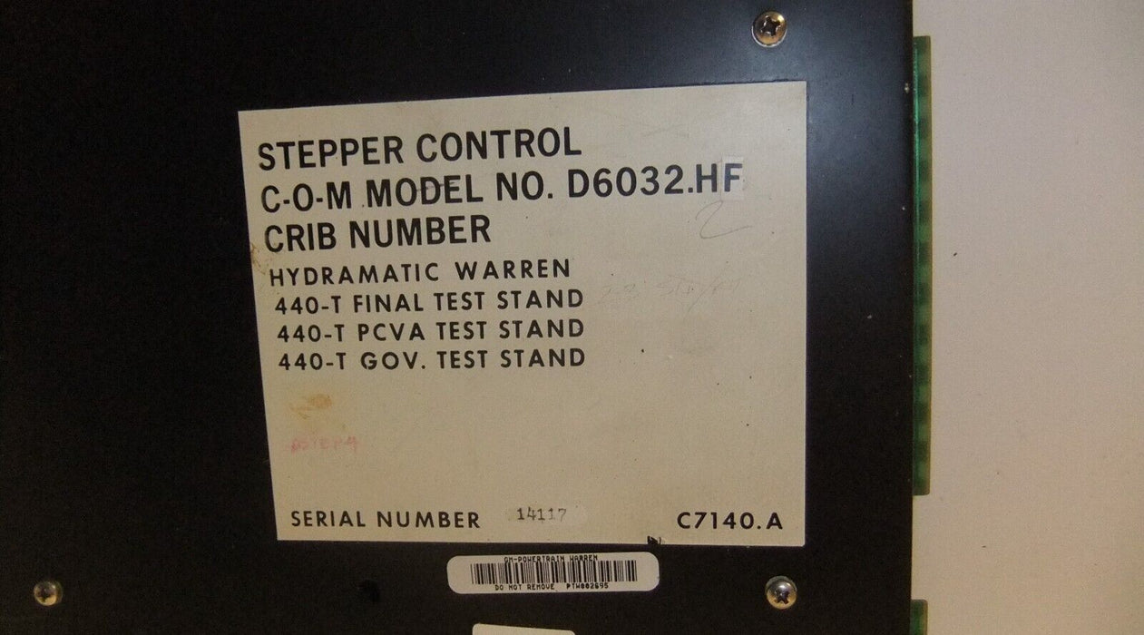 Control-O-Mation D6032.HF Stepper Control