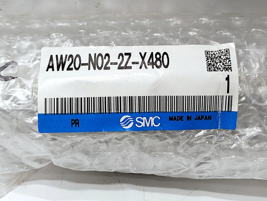 SMC AW20-N02-2Z-X480 125psi Air Pressure Regulator w/ 1/4in NPT Ports and Filter