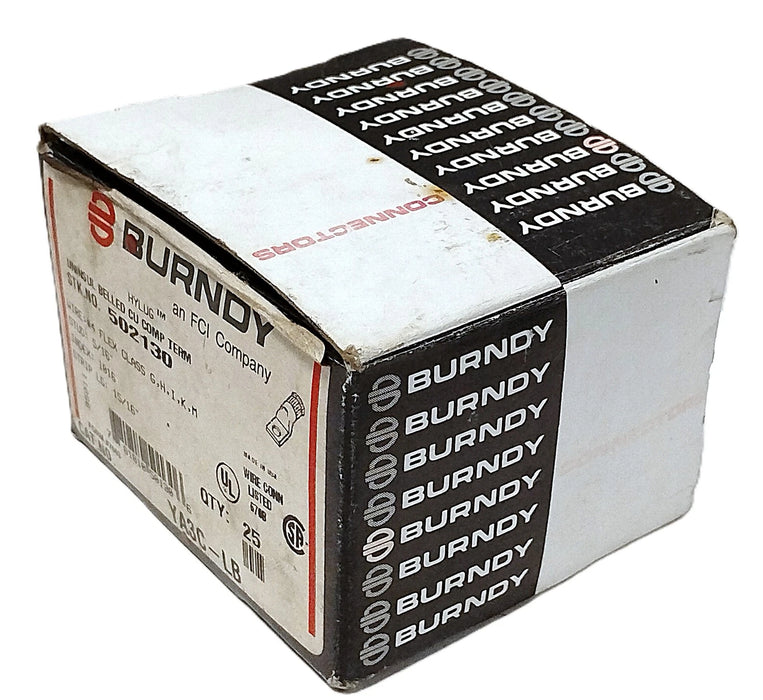 BURNDY YA3C-LB Long Barrel Compression Lug 3 AWG 5/16 Stud Size