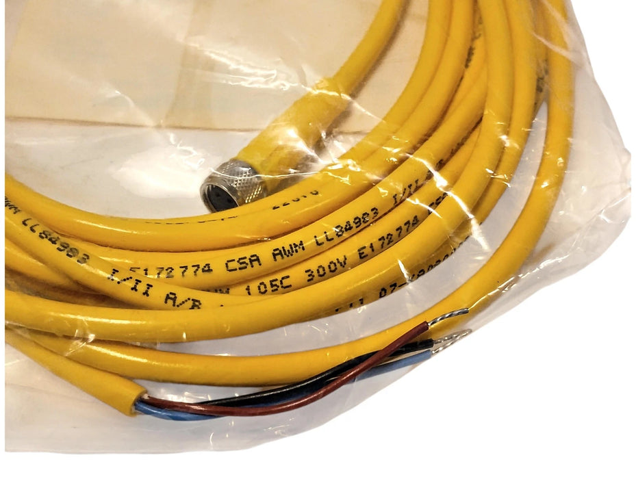 Turck PKG-3M-5 3-Wire Cable w/ 1 M8 Pico Fast Connector