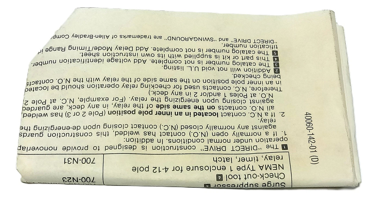 Allen-Bradley 700-PT 10 A 0.1-60 Seconds Pneumatic Time-Delay Relay Attachment