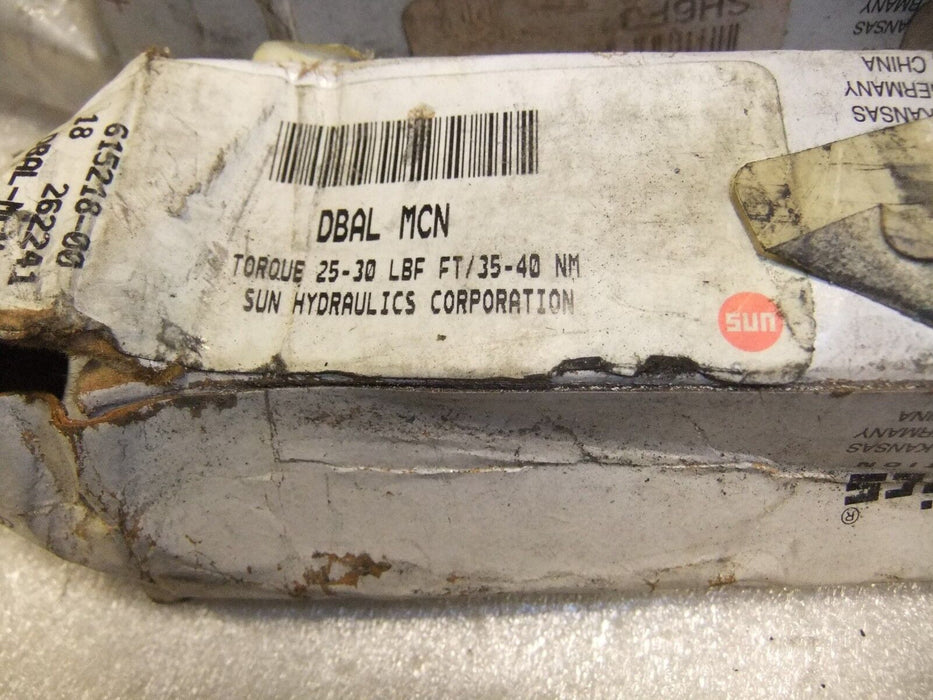Sun Hydraulics DBAL MCN Valve