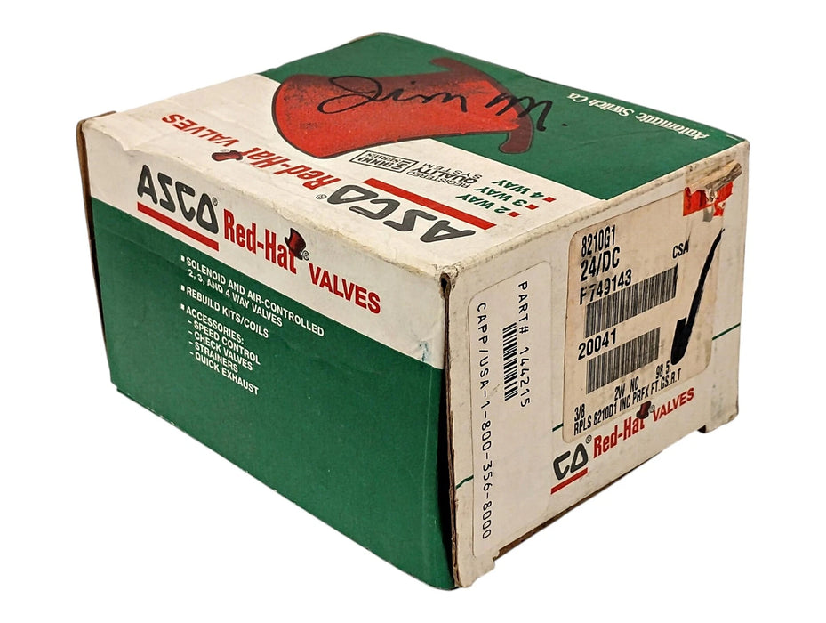 ASCO 8210G1 200 psi Solenoid Valve w/ 24 V DC Coil