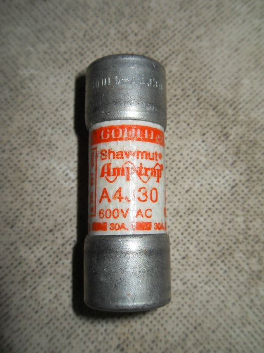 5 Gould A4J30 600VAC 30A Fuses