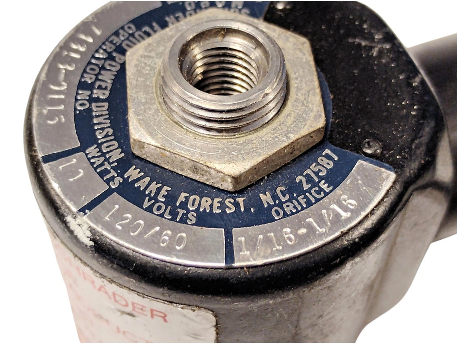 Schrader Bellows 74313-0115 Stainless Steel Solenoid Valve w/ 120 V AC Coil