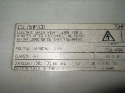 Control Techniques CDE75HPICD AC Drive