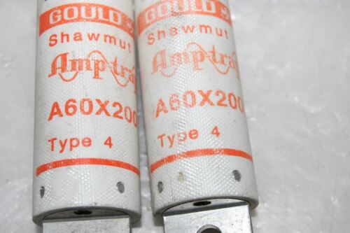 Gould Shawmut A60X200 FUSES LOT OF 2