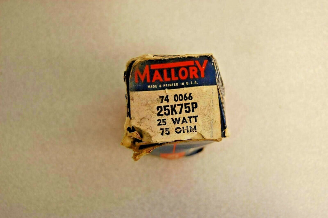 Mallory 25K75P 75 OHM Control