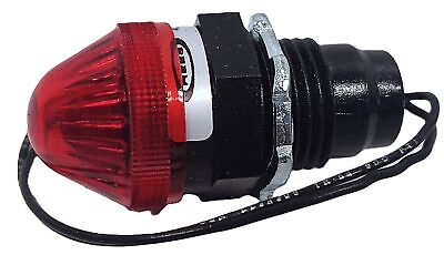 REES 40100-112 24 V Red LED Pilot Light with Red Lens