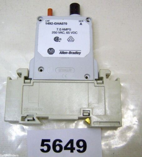 Allen-Bradley Circuit Breaker 1492-GHA070 7A 250VAC 65 VDC