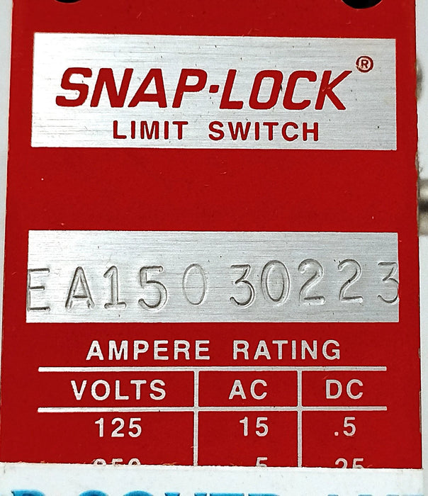 NAMCO EA150-30223 SNAP-LOCK 125 V AC/DC Rotary Gear Limit Switch w/ Rod Lever