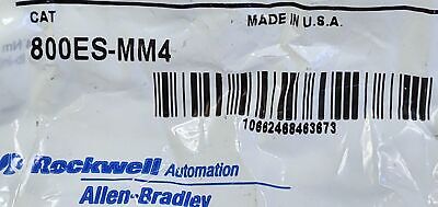 Allen-Bradley 800ES-MM4 Red Anodized Non-Illuminated Push Button