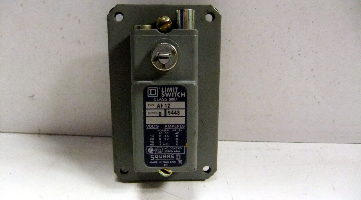 Square D 9007-AF12 Ser D Limit Switch