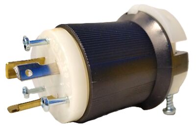 Hubbell HBL2311 TWIST-LOCK 125 V AC 20 A 2 Pole 3 Wire Male Plug