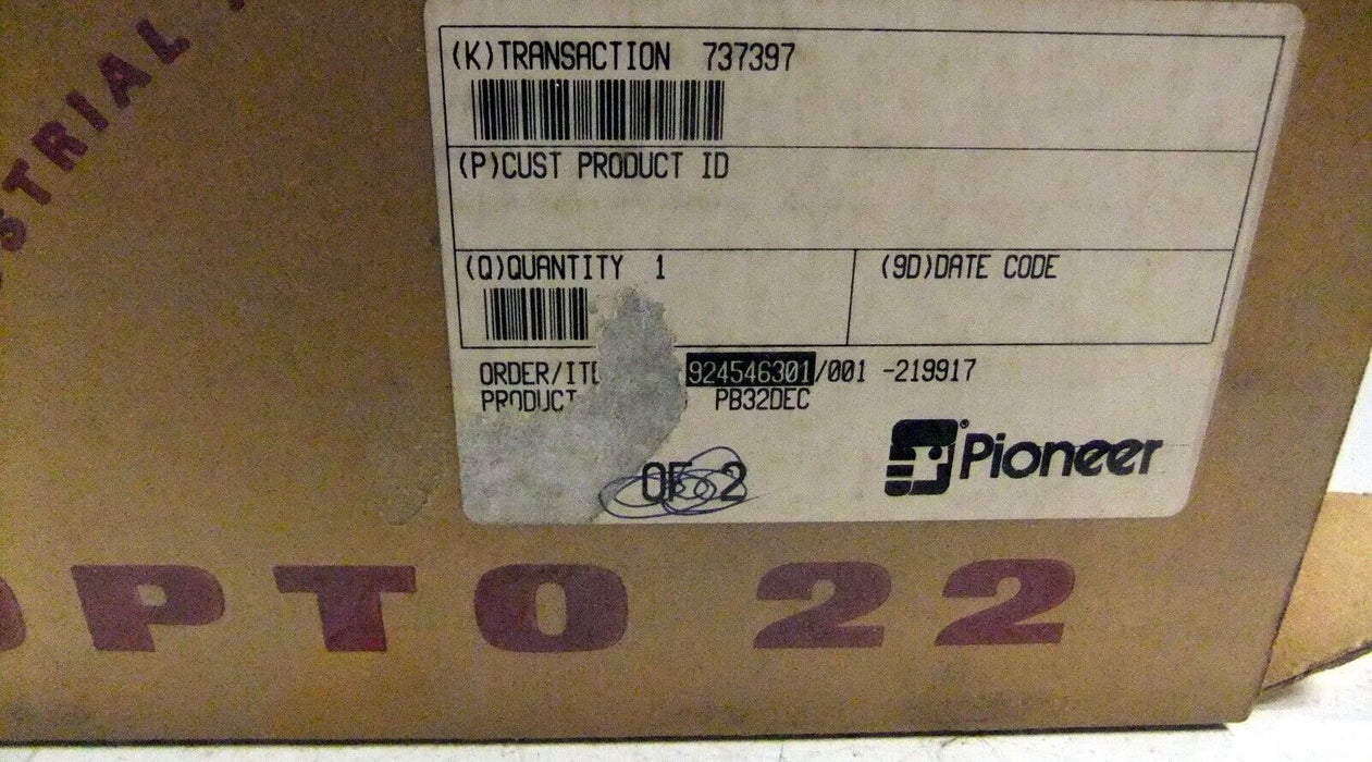 Opto 22 PB32DEC Mounting Deck Termination Board