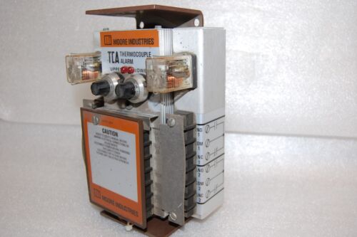 MOORE INDUSTRIES TCA/E-25MV/DH2H2/117AC-BA-TT-RE-RF6 THERMOCOUPLE ALARM