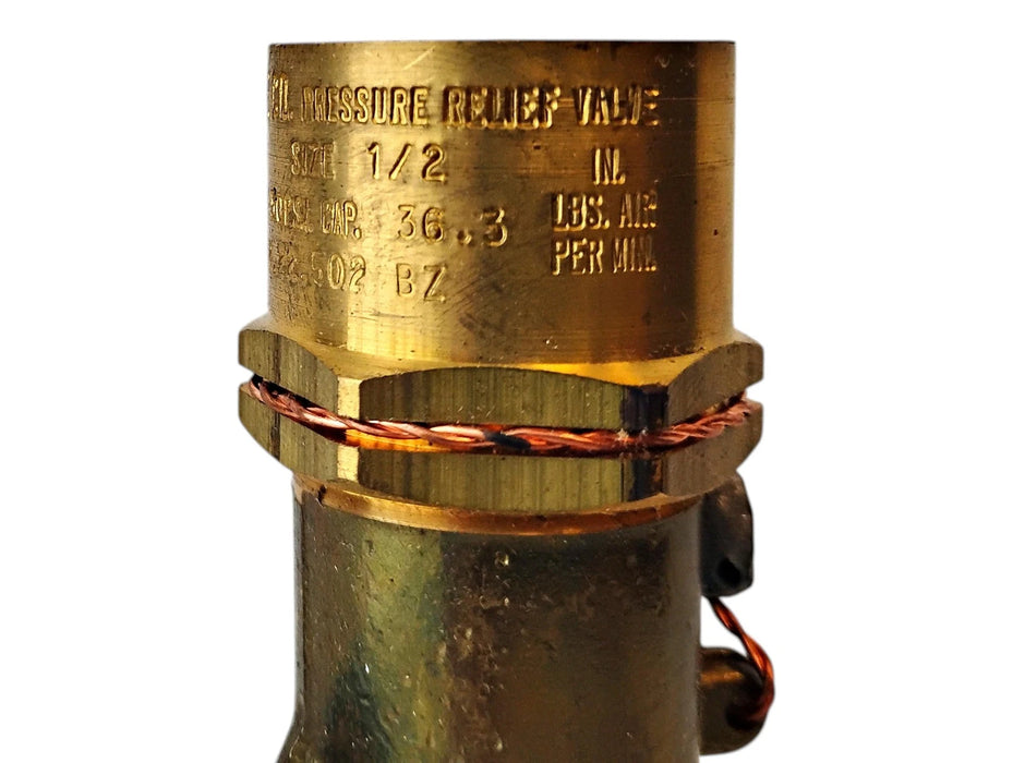 Henry Valve Co 527 1/2" MPT 5/8" Flare 450 PSI Relief Valve
