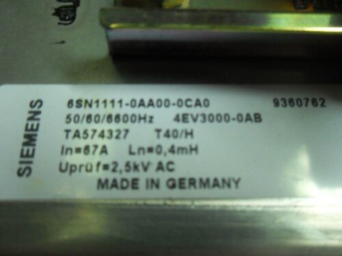 1 Siemens 6SN1111-0AA000-0BA0 AC DRIVE