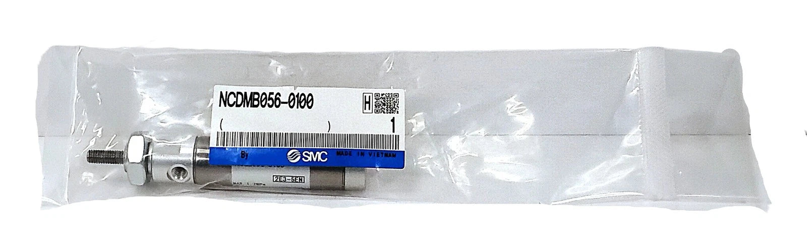 SMC NCDMB056-0100 8-250 psi Double-Acting Pneumatic Cylinder w/ 10-32 Ports