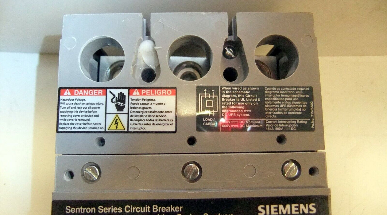 Siemens Circuit Breaker 225A FXD63B225