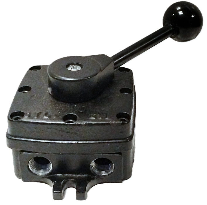 Parker PL37 150 psi 4-Way 3-Position Manual Air Control Valve w/ 3/8 in Ports
