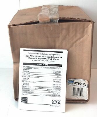 Bodine Electric 0790 WPM-2109E1 115 VAC 0-130 V DC Output DC Motor Speed Control