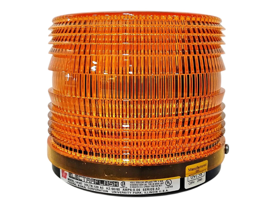 Federal Signal 141ST-120A 120 V AC Amber ELECTRAFLASH Strobe Light