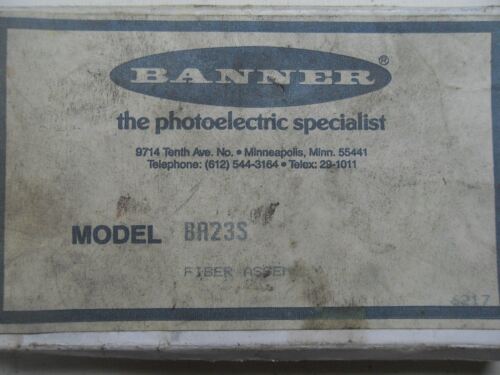 Banner Engineering BA23S Diffuse Mode Fiber Optic Cable
