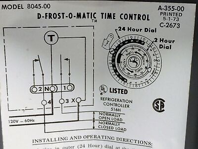 AMF Paragon 8045-00 Defrost Timer