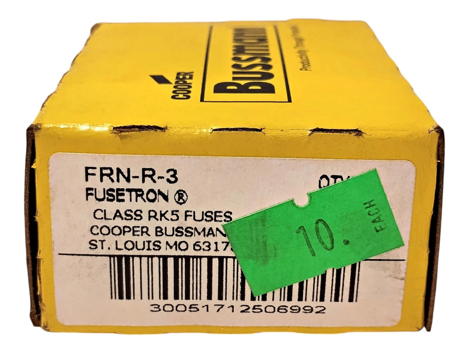 Bussmann FRN-R-3 250 V AC 3 A Current-Limiting Time-Delay Fuses