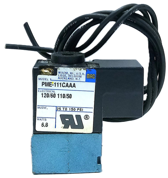 MAC Valves PME-111CAAA 25-150 psi Pneumatic Solenoid Valve w/ 110/120 V AC Coil