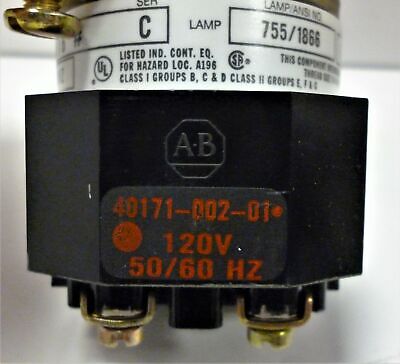 Allen-Bradley 800H-PPB16G 120V Green Pilot Light for Hazardous Location