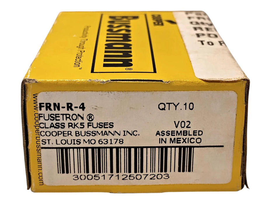 Bussmann FRN-R-4 250 V AC 4 A Current-Limiting Time-Delay Fuses