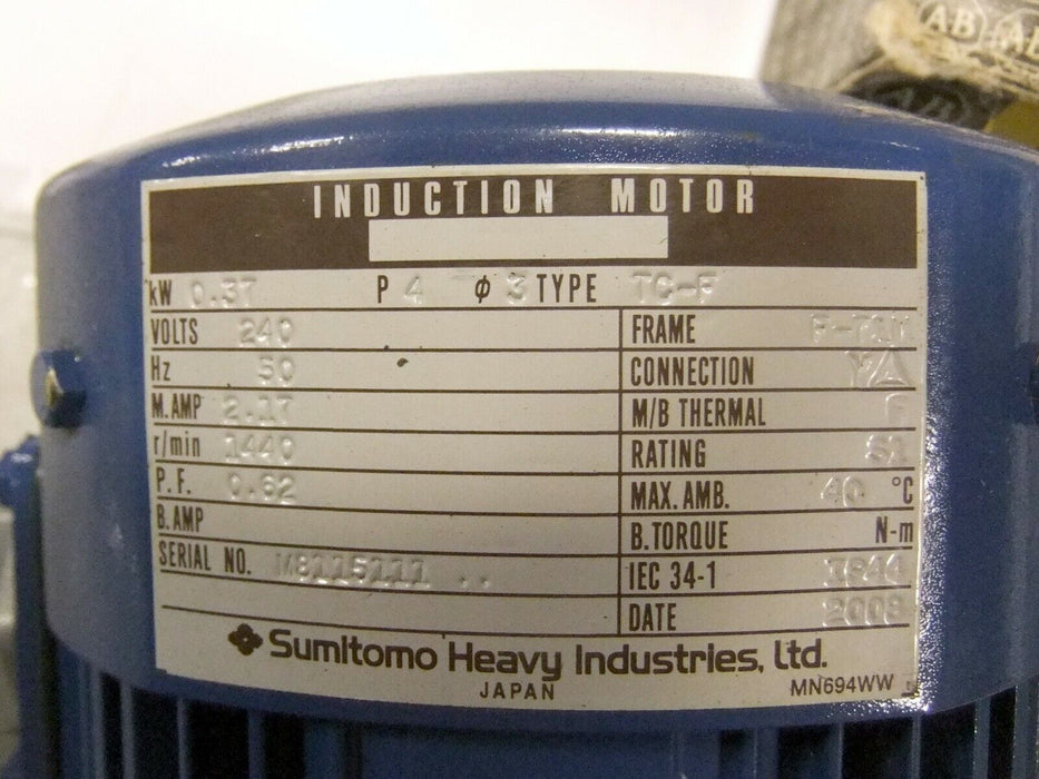 Sumitomo Induction Motor CNVMS04-6075-8