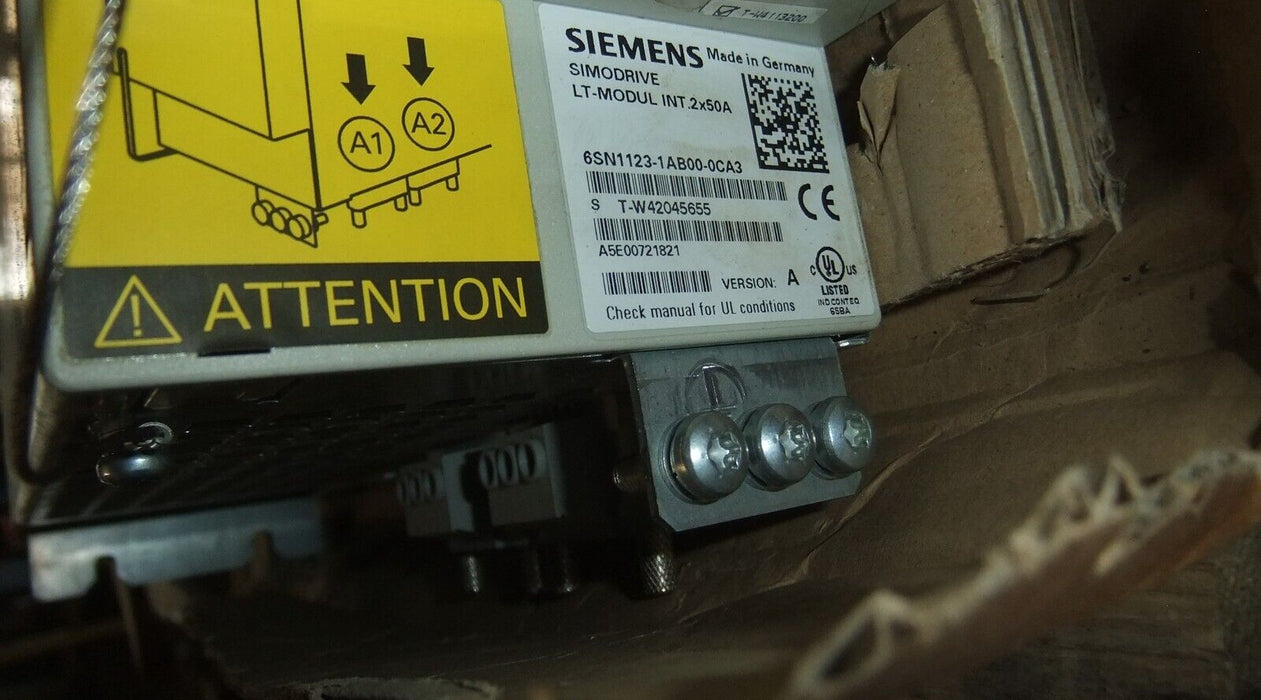 Siemens SimoDrive 6SN1123-1AB00-0CA3 Power Module