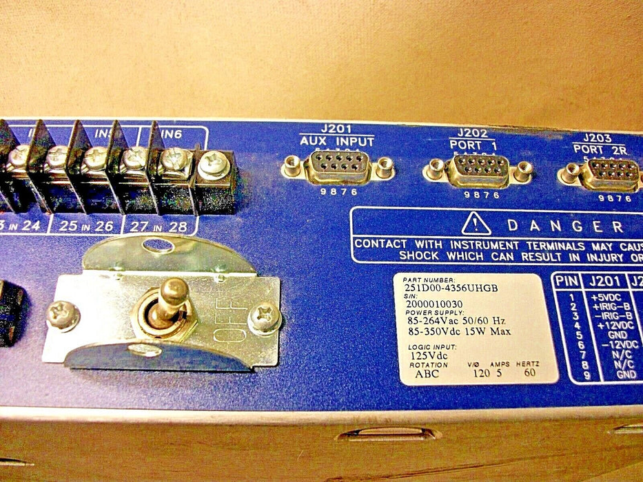 Schweitzer Engineering Distribution Relay 251D00-4356UHGB SEL251-D