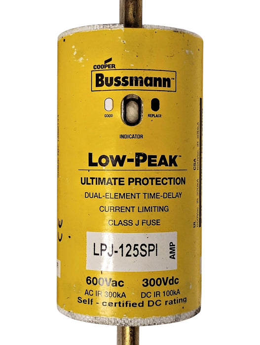 Bussmann LPJ-125SPI 600VAC/300VDC 125 A Current-Limiting Time-Delay Fuse