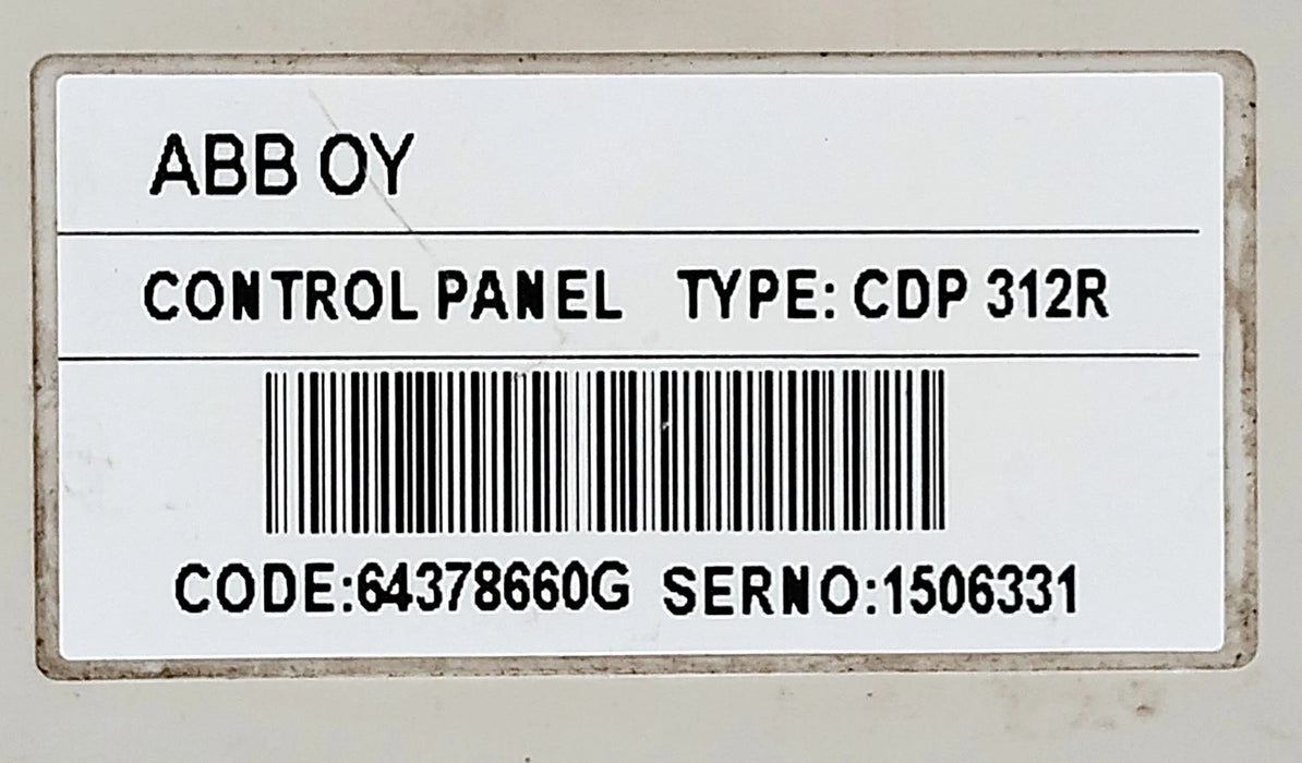 ABB CDP 312R 68281059 Interface Control Pad w/ LCD Display