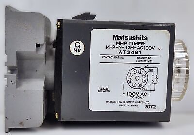 Matsushita MHP-N-12M-AC100V AT2461 100 V Timer Module with Base