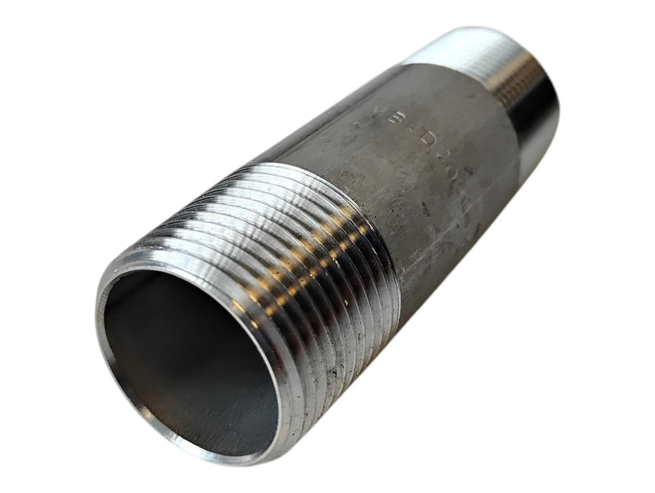 Merit Brass 4012-300 4112-300 3/4" x 3" L MNPT Sch 40 304 SS Pipe Nipple