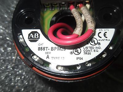 Allen-Bradley 855T-B10DN5 Amber Stack Light W/ 855T-BPM25
