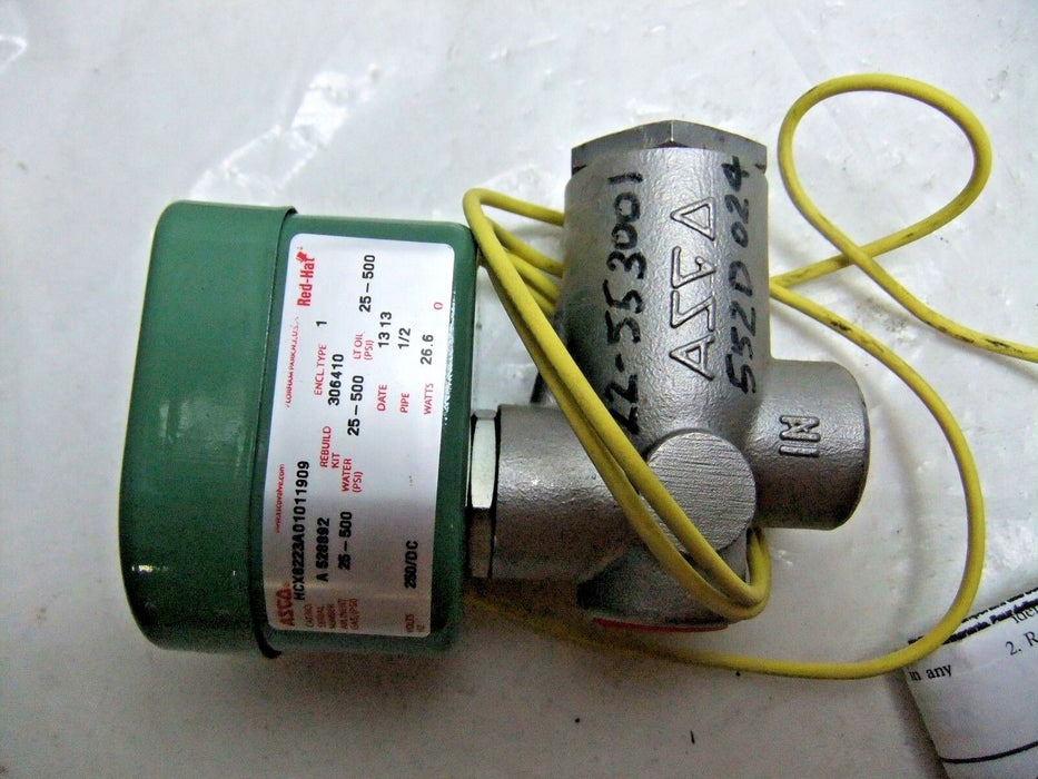 ASCO Valve HCX8223A01011909 1/2" 250DC