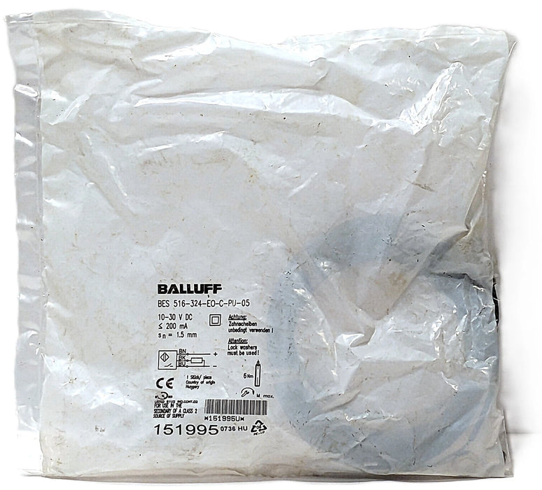Balluff BES 516-324-EO-C-PU-05 BES01AH 10-30 V DC Inductive Proximity Sensor