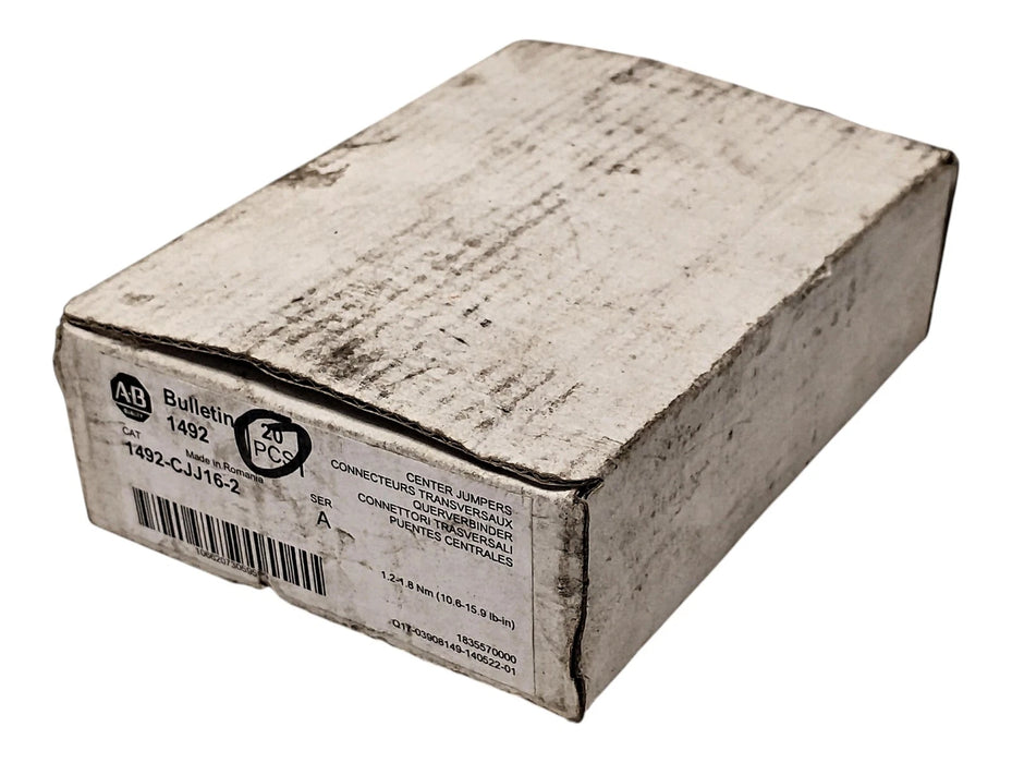 Allen-Bradley 1492-CJJ16-2 Ser A 16 mm Plug-in Center Jumper