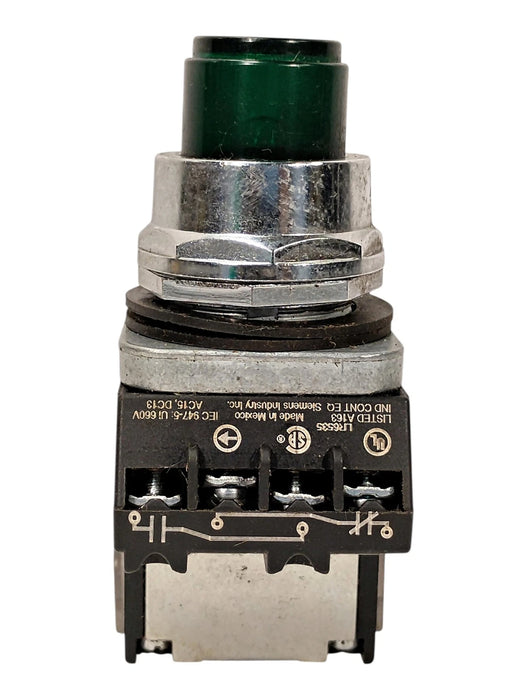 Siemens 52PA6G3A 120 V AC Transformer Type Momentary Illuminated Pushbutton