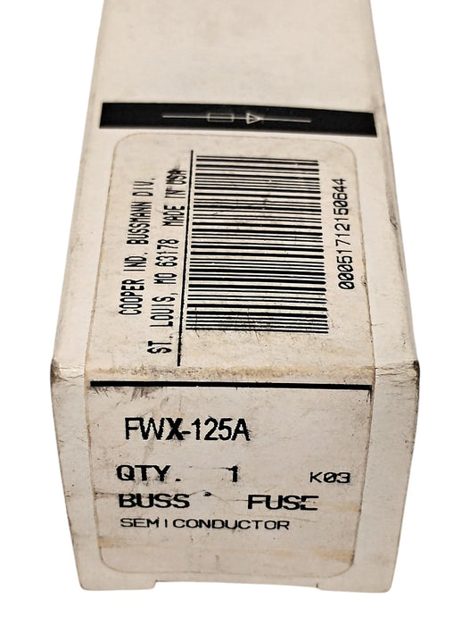 Bussmann FWX-125A 250 V AC/DC 125 A Current-Limiting Very Fast-Acting Fuse