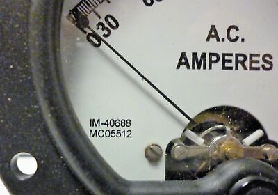 Simpson 40688 AC Amperes Panel Meter